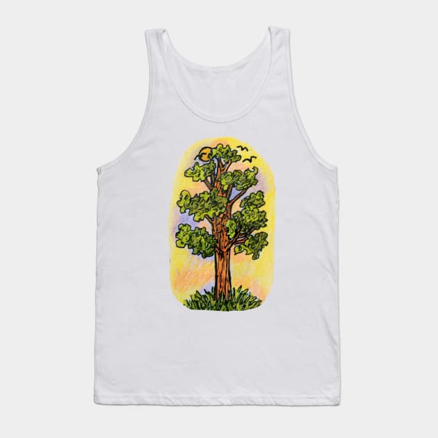 Tree at Sunrise Tank Top by LuvbuzzArt